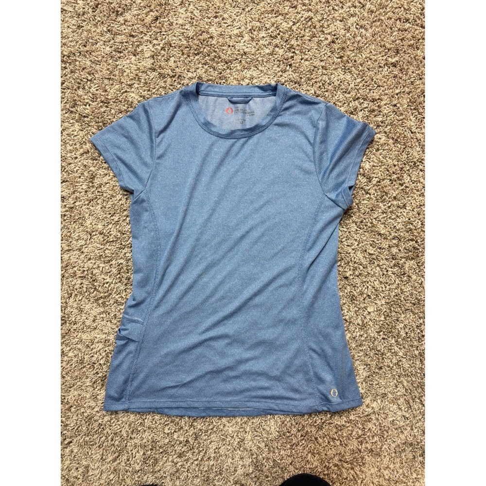The American Outdoorsman Women Active T-Shirt 2 Pack Blue Pink Mesh Pocket M